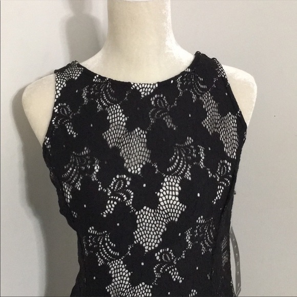 Tiana B. Black Lace Knit Dress - Picture 6 of 16